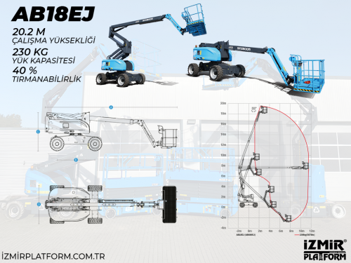 Akl Eklemli Manlift 20 Metrelik